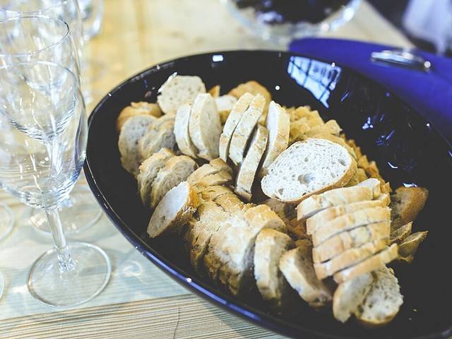 Ingredients and preparation for french baguette