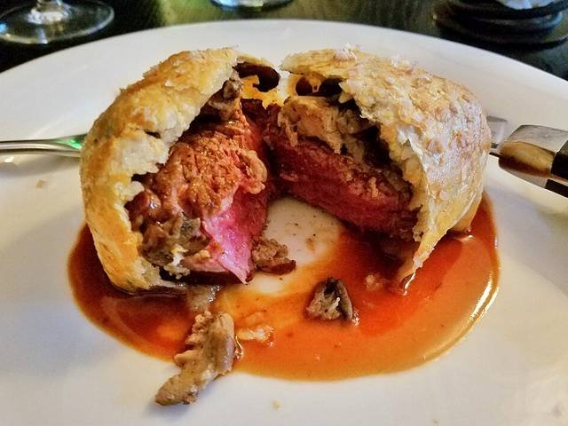 Ingredients and preparation for beef wellington