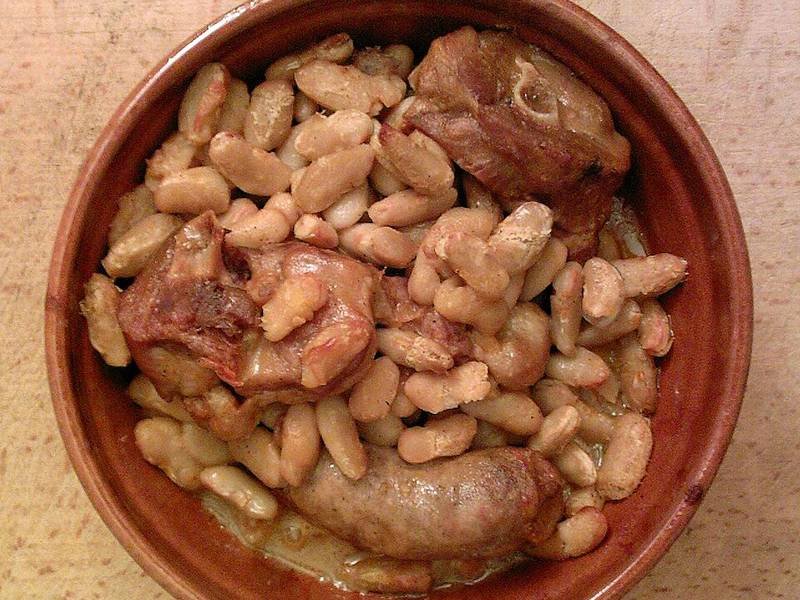 Cassoulet de Toulouse — french dinner recipe, served and ready to eat