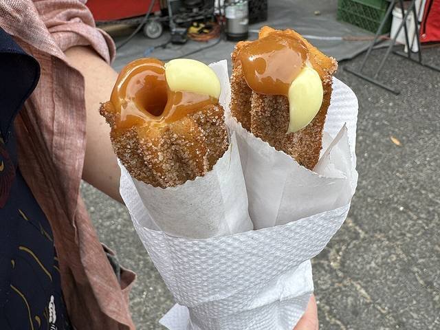 Ingredients and preparation for cinnamon churros