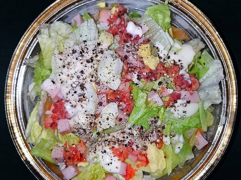 Cobb Salad — american healthy recipe, served and ready to eat