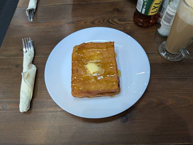 Ingredients and preparation for brioche french toast