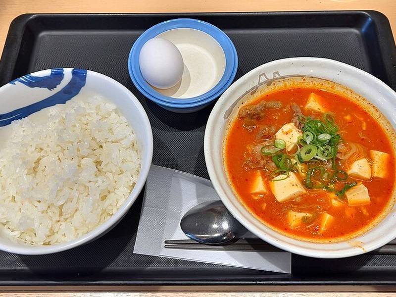 Kimchi Jjigae — korean healthy recipe, served and ready to eat