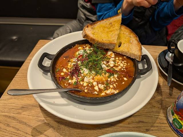 Ingredients and preparation for shakshuka