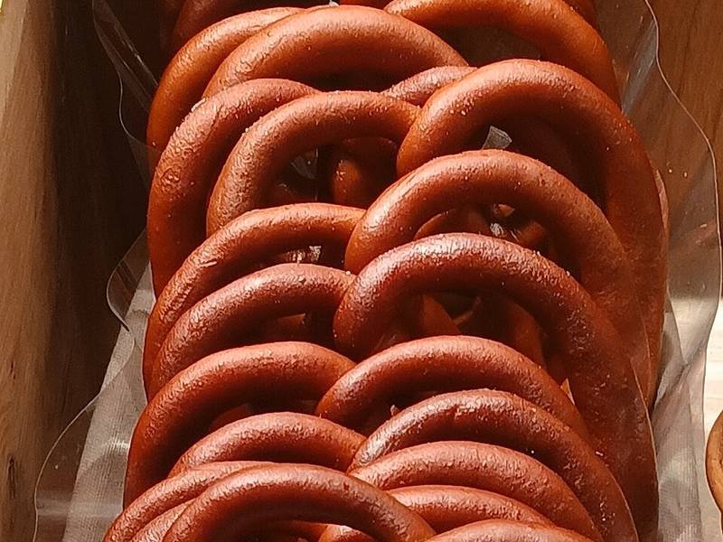 Bavarian Soft Pretzels — german baking recipe, served and ready to eat