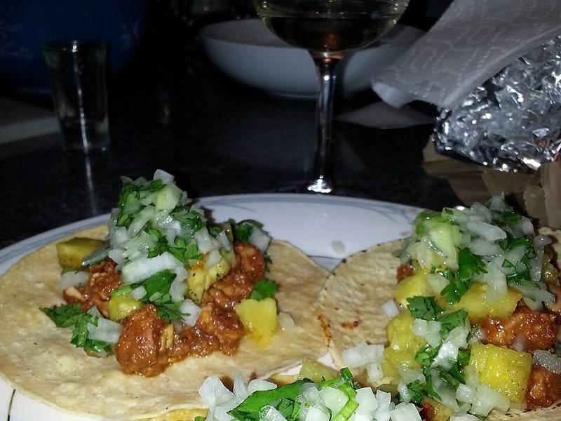 Tacos al Pastor — mexican dinner recipe, served and ready to eat