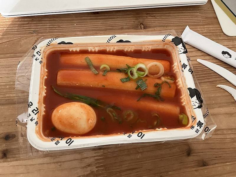 Tteokbokki — korean quick meals recipe, served and ready to eat
